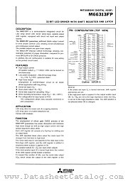 M66313 datasheet pdf Mitsubishi Electric Corporation