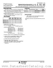 MH4V644AXJJ-5S datasheet pdf Mitsubishi Electric Corporation