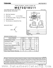 MG75Q1BS11 datasheet pdf TOSHIBA