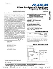 MAX7383 datasheet pdf MAXIM - Dallas Semiconductor