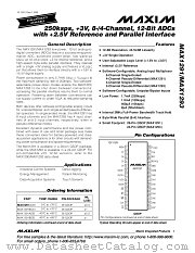 MAX1291BCEI datasheet pdf MAXIM - Dallas Semiconductor