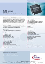 PMB7850 datasheet pdf Infineon
