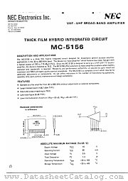 MC5156 datasheet pdf NEC