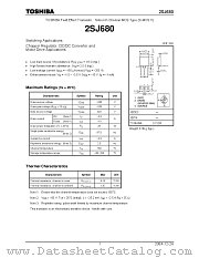 2SJ680 datasheet pdf TOSHIBA