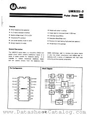 UM9151-3 datasheet pdf United Microelectronics