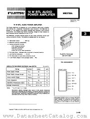 MB3730A datasheet pdf Fujitsu Microelectronics