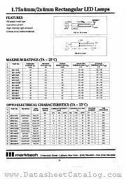 MT1189 datasheet pdf Marktech Optoelectronics