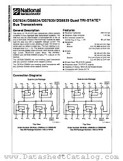 DS8839 datasheet pdf National Semiconductor