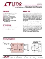 LT5516EUF datasheet pdf Linear Technology