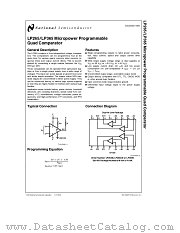 LP365N datasheet pdf National Semiconductor