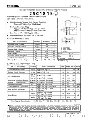 2SC1815L datasheet pdf TOSHIBA