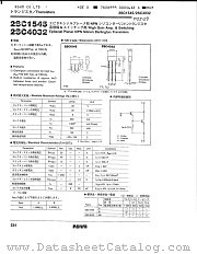 2SC4032 datasheet pdf ROHM