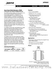 HIP6003 datasheet pdf Intersil