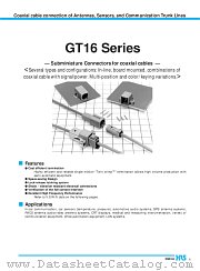 GT16-SC datasheet pdf Hirose Electric