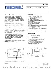 MIC2295YD5 datasheet pdf Micrel Semiconductor