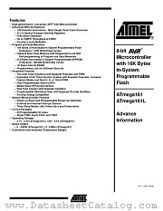 ATMEGA161-8PI datasheet pdf Atmel