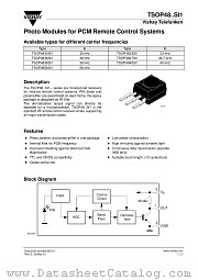 TSOP4830SI1 datasheet pdf Vishay