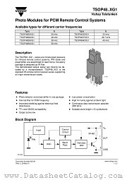TSOP4856XG1 datasheet pdf Vishay