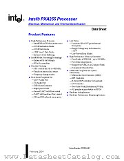 PXA255 datasheet pdf Intel