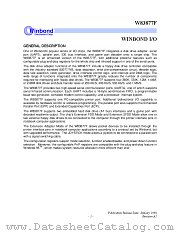 W83877 datasheet pdf Winbond Electronics