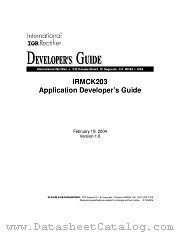 DG-IRMCK203 datasheet pdf International Rectifier