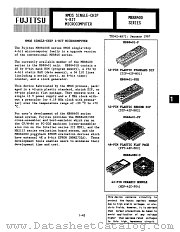 MB88401 datasheet pdf Fujitsu Microelectronics