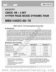 MB814405C datasheet pdf Fujitsu Microelectronics