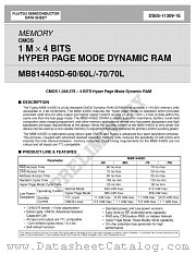 MB814405D datasheet pdf Fujitsu Microelectronics
