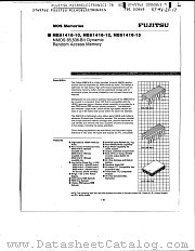 MB81416 datasheet pdf Fujitsu Microelectronics