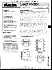 EL2232 datasheet pdf Elantec Semiconductor