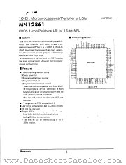 MN12861 datasheet pdf Panasonic