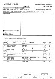 CM600DY-12NF datasheet pdf Mitsubishi Electric Corporation