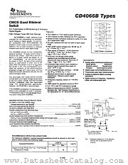 CD4066 datasheet pdf Texas Instruments