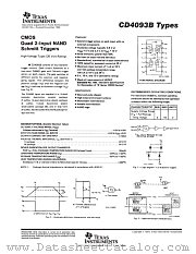 CD4093 datasheet pdf Texas Instruments