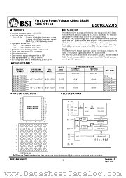 BS616LV2015DC datasheet pdf Brilliance Semiconductor