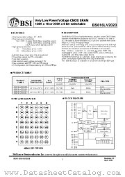 BS616LV2020DI datasheet pdf Brilliance Semiconductor