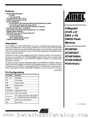 AT49F004T datasheet pdf Atmel