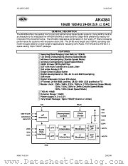 AK4384VT datasheet pdf Asahi Kasei Microsystems