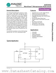 AAT3532IAS-T1 datasheet pdf ANALOGIC TECH