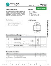 AAT9123IAS-B1 datasheet pdf ANALOGIC TECH