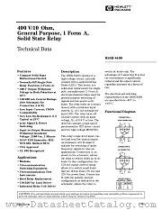 HSSR711X datasheet pdf Agilent (Hewlett-Packard)