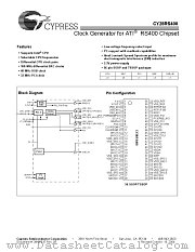 CY28RS400OXCT datasheet pdf Cypress