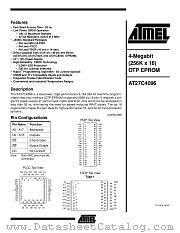 AT27C4096-70PC datasheet pdf Atmel