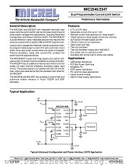 MIC2547-2BM datasheet pdf Micrel Semiconductor