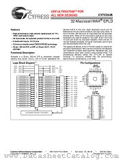 CY7C344-15WC/WI datasheet pdf Cypress