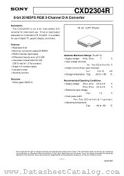 CXD2304 datasheet pdf SONY