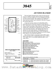 3845 datasheet pdf Allegro MicroSystems