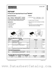 FDT434 datasheet pdf Fairchild Semiconductor