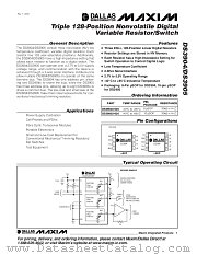 DS3905U-020 datasheet pdf MAXIM - Dallas Semiconductor