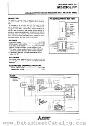 M5230L(M5230FP) datasheet pdf Mitsubishi Electric Corporation